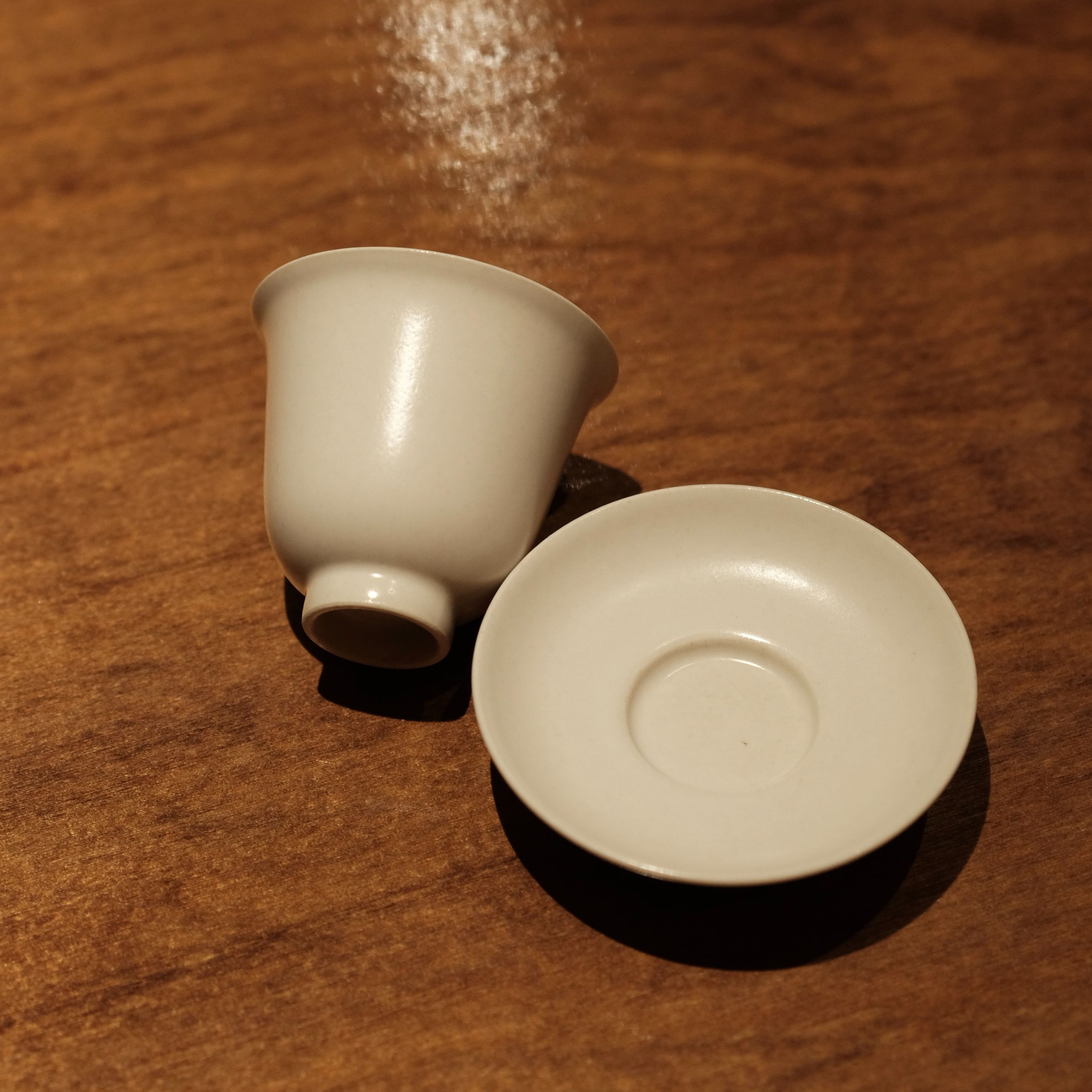 【慕白茶集】草木灰釉玉兰杯组合