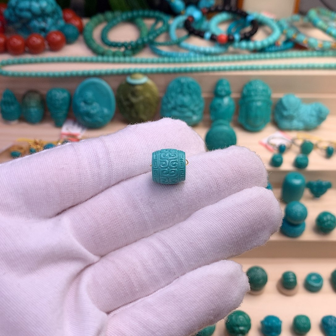 绿松石珠宝半成品未镶嵌