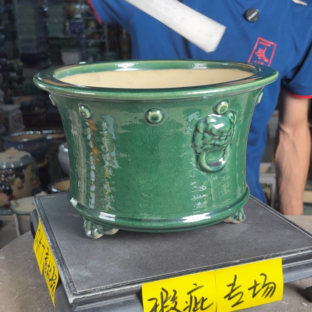 一风堂石湾花盆 内24*16微瑕气孔527