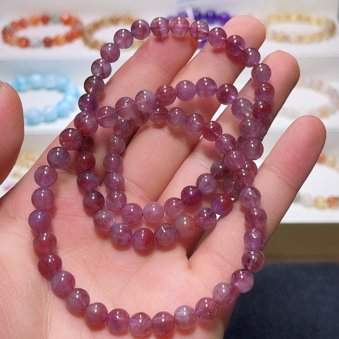 水晶手链未镶嵌痞*范极光23 