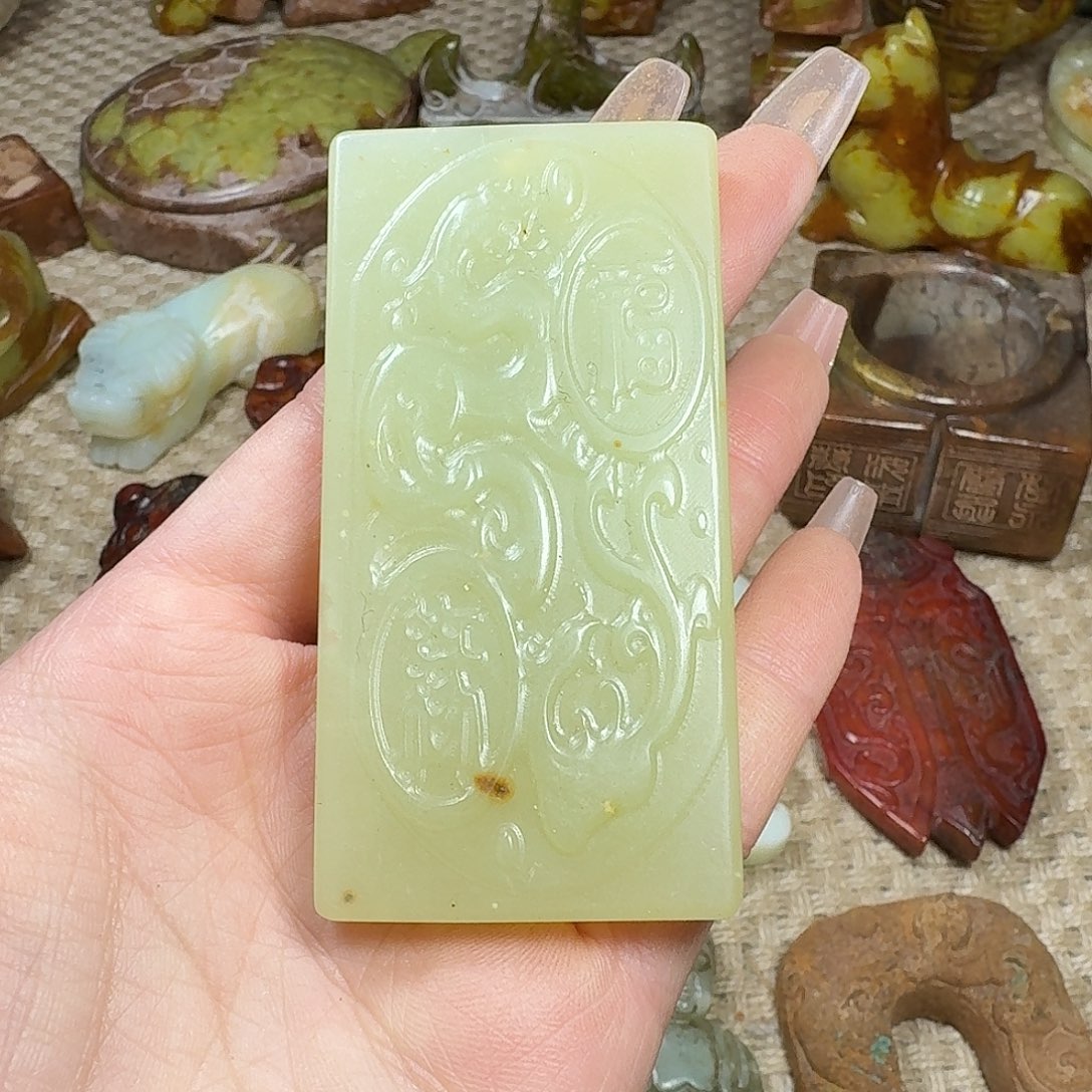 白玉菩提吊坠挂件