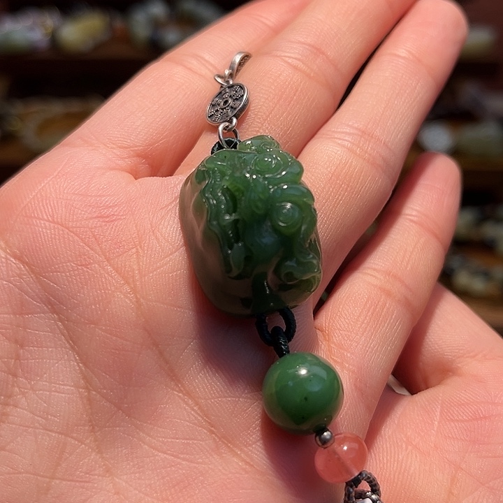 灵***犀和田玉未镶嵌手链