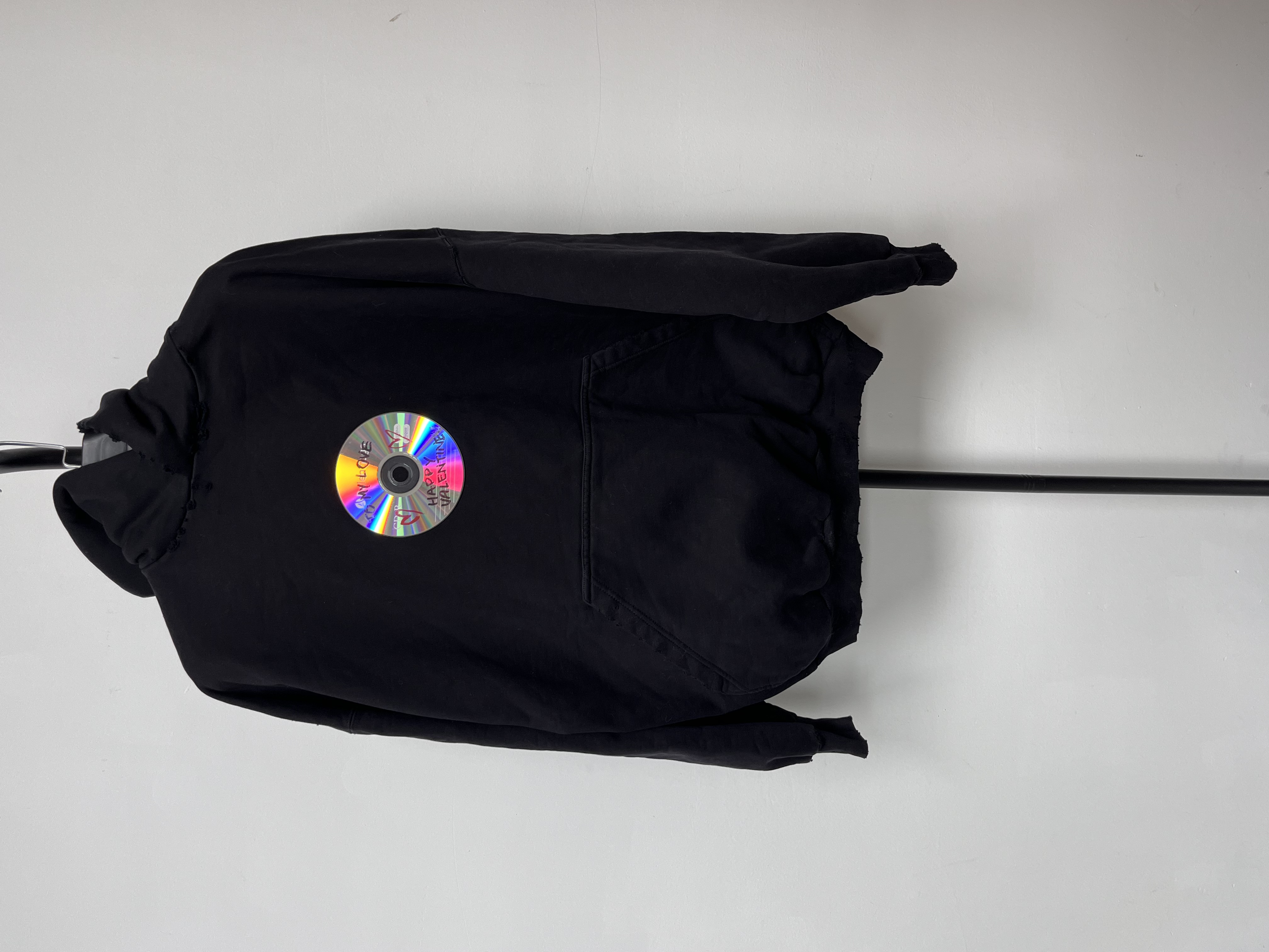 未使用 Balenciaga/巴黎世家 字母印花连帽套头长袖卫衣 02827