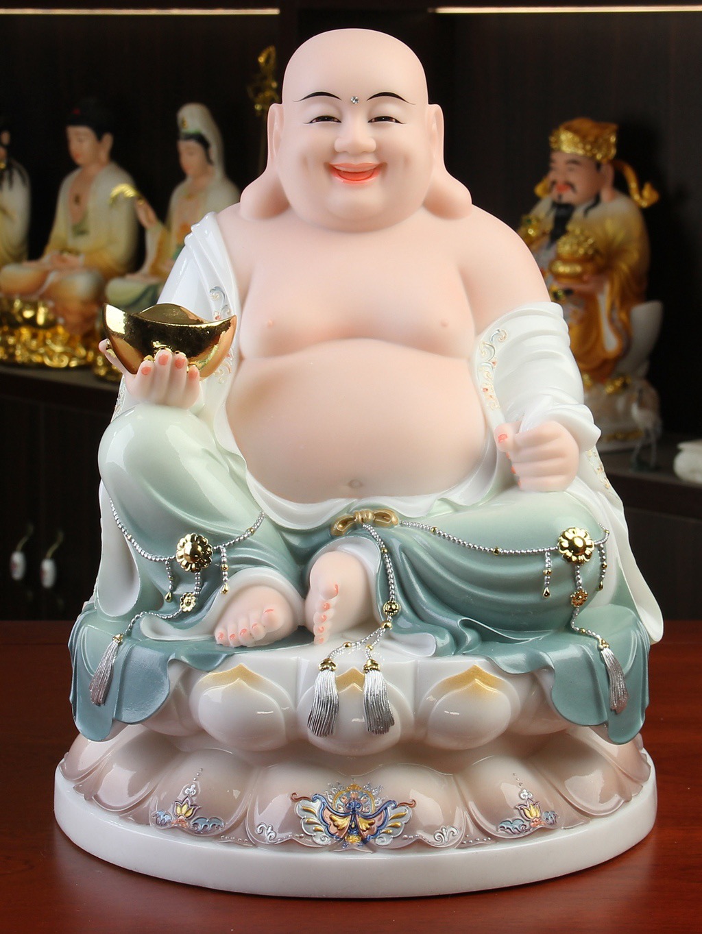 观音释迦牟尼佛地藏王阿弥陀佛如来佛祖大肚弥勒佛笑佛像菩萨摆件
