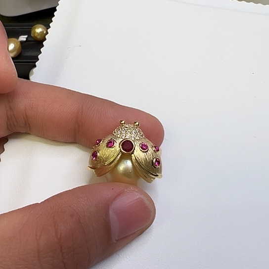 未镶嵌胸针海水珍珠颜*曦