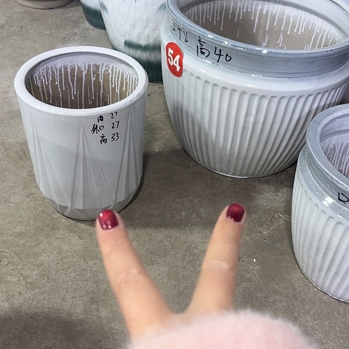 陶瓷大花盆两个两个