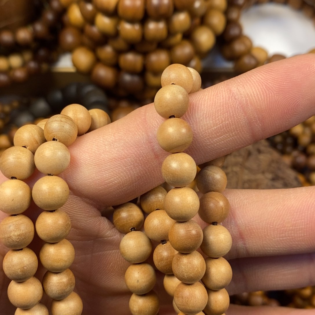 檀香木手串/手链梦*焦糖0.8 15颗