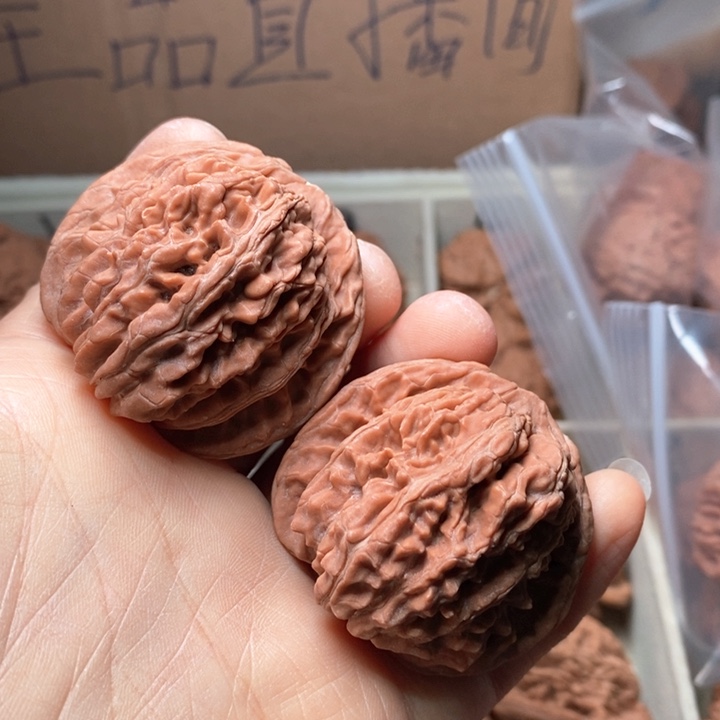 文玩核桃吊坠四座楼