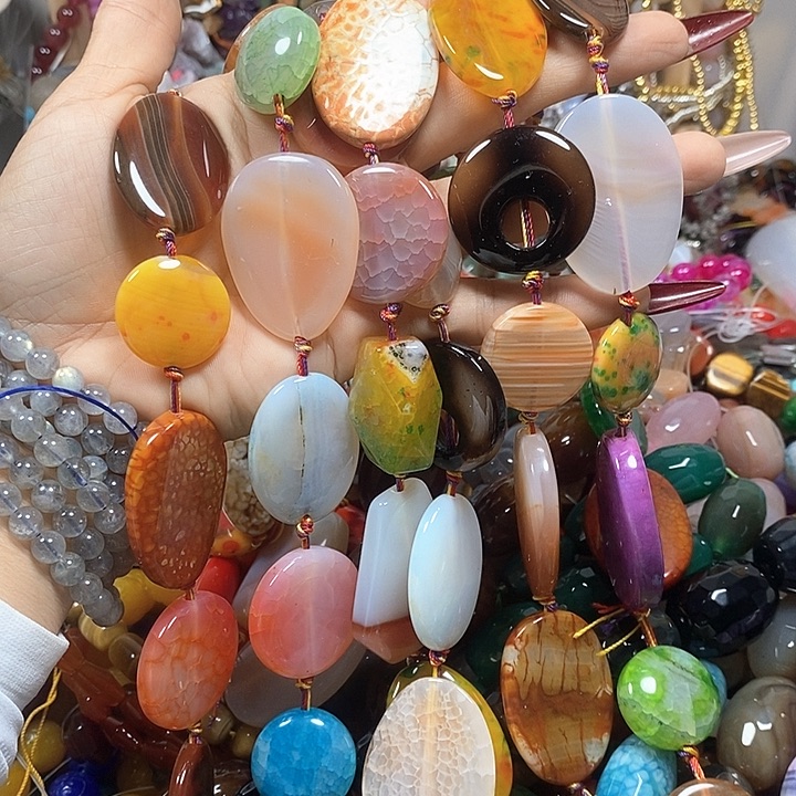 玛瑙/玉髓未镶嵌珠宝半成品玛瑙多宝