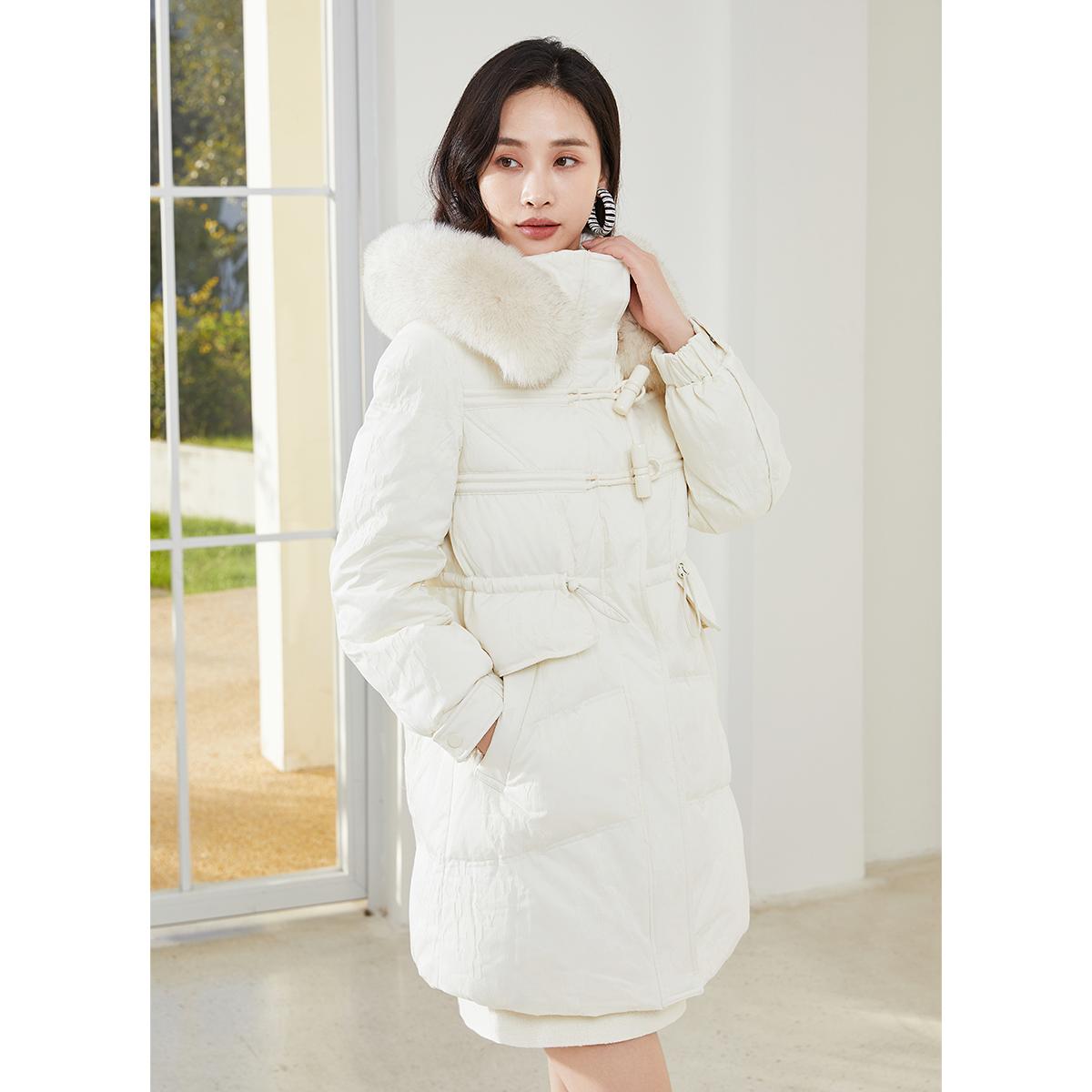 【直播专属】商场同款新品时尚长款鹅绒服D0911A34913