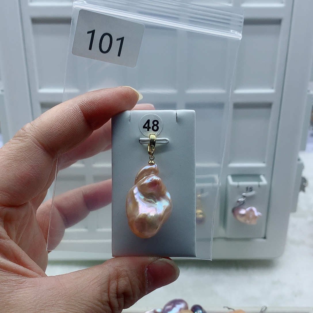 吊坠(不含链)淡水珍珠合金