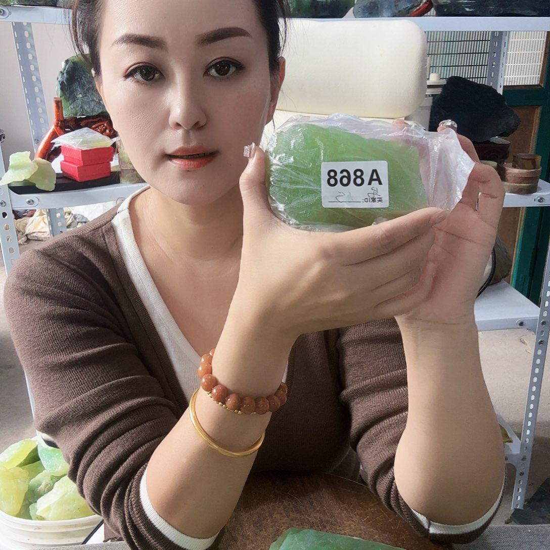 玉天然岫玉手工雕刻