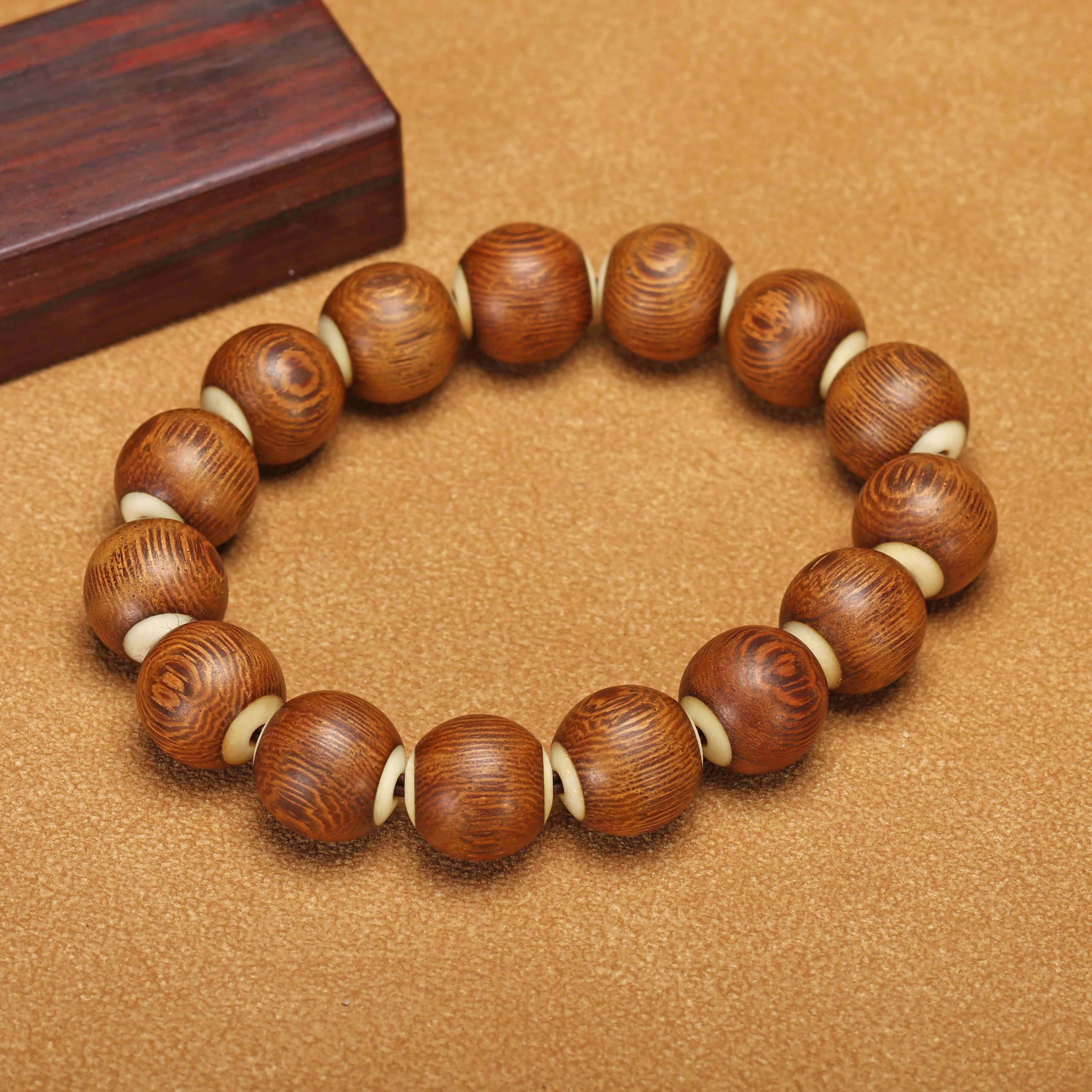 民国 鸡翅木圆珠手串JDY25010910【济文阁】