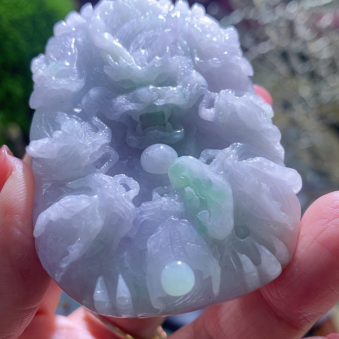 【闪购商品】翡翠未镶嵌颈饰龙牌