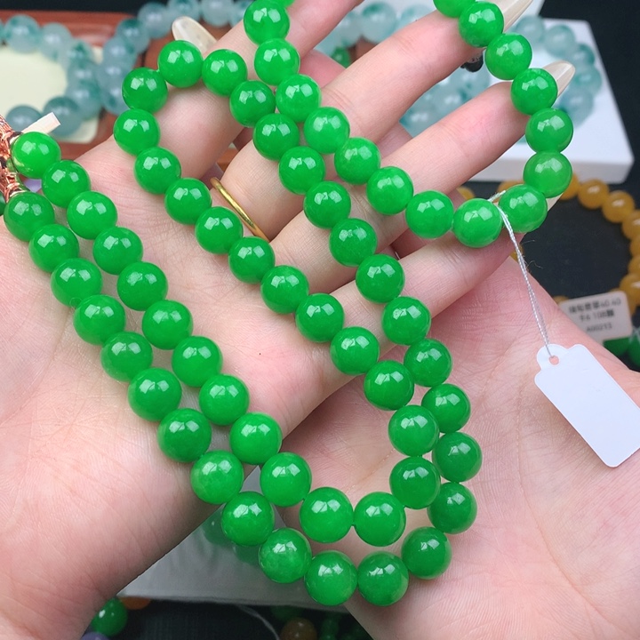 用***0缅料卡10正阳绿套链