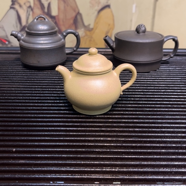 紫砂茶壶潘壶本绿