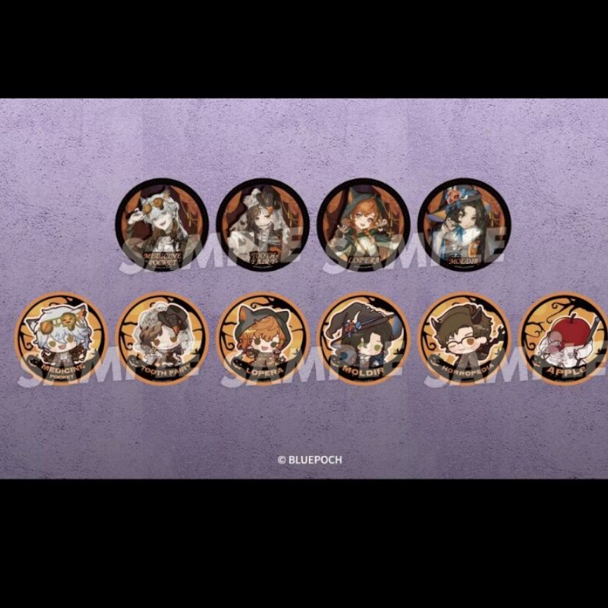 重返未来1999万圣节主题联动场贩限定饮料特典杯垫盲抽 默认代拆