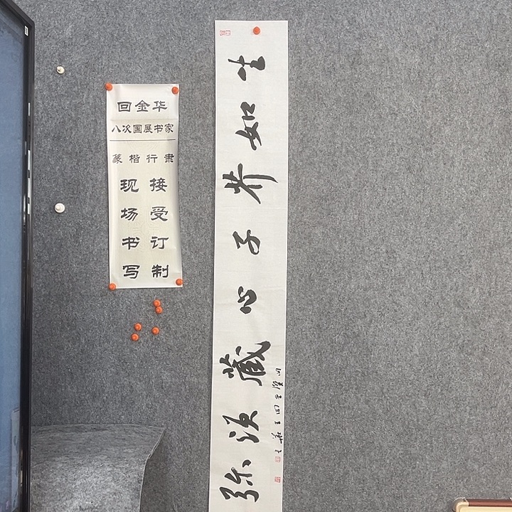 书法回金华老师生如芥子138×20