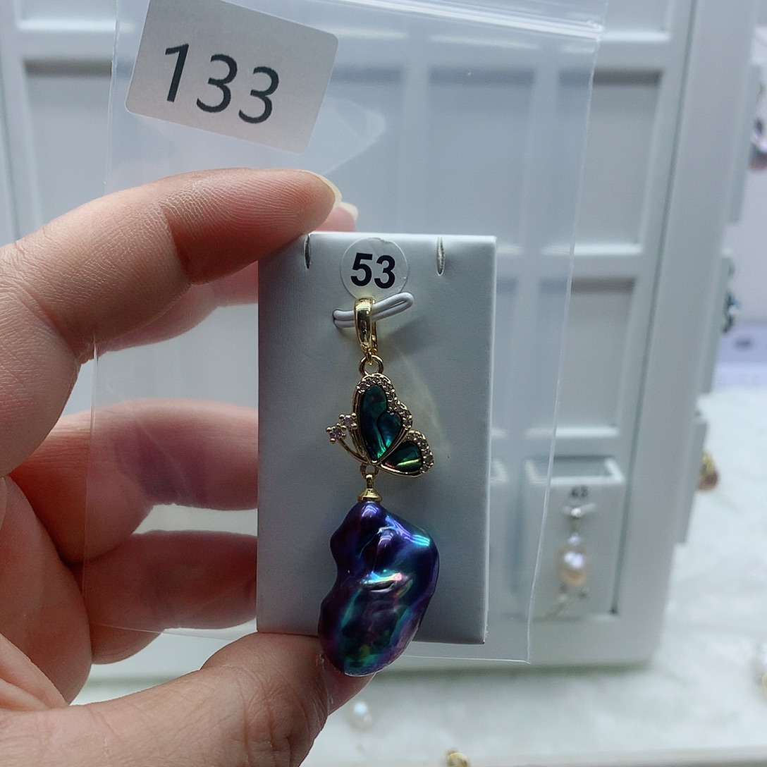 吊坠(不含链)淡水珍珠合金