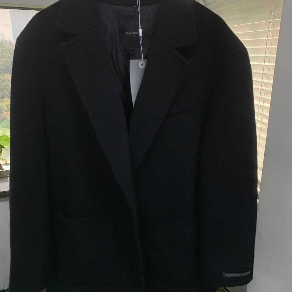 MB黑色春秋款大衣外套5071