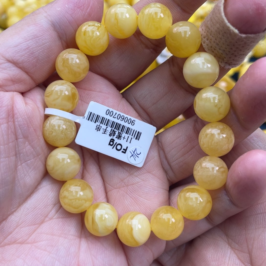 琥珀裸石未镶嵌琥珀蜜蜡11m m