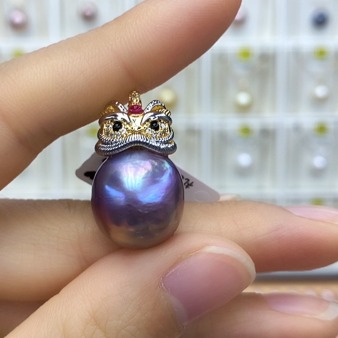 未镶嵌淡水珍珠吊坠(赠链)