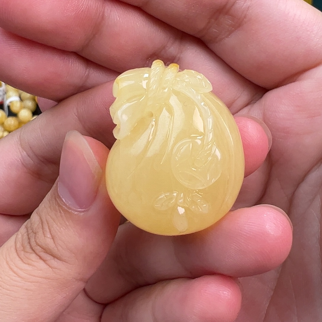 琥珀手链未镶嵌钱袋子