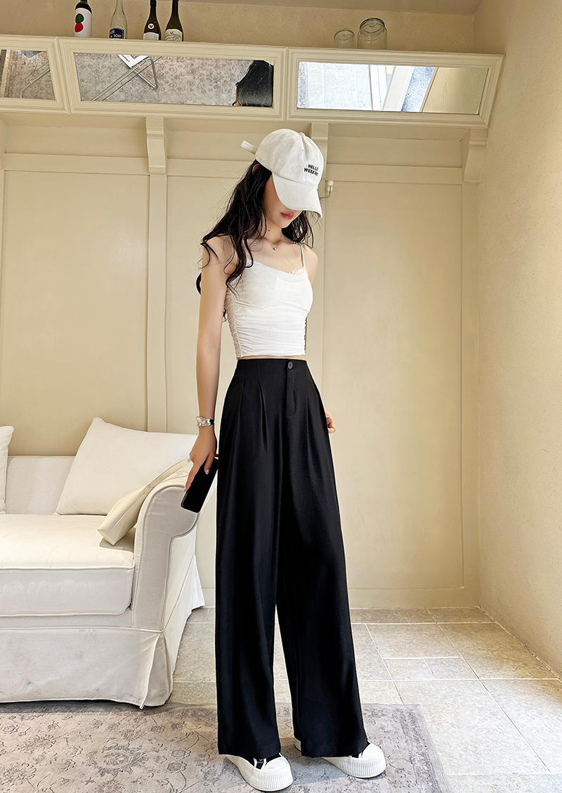 9302-女士奶芙阔腿裤