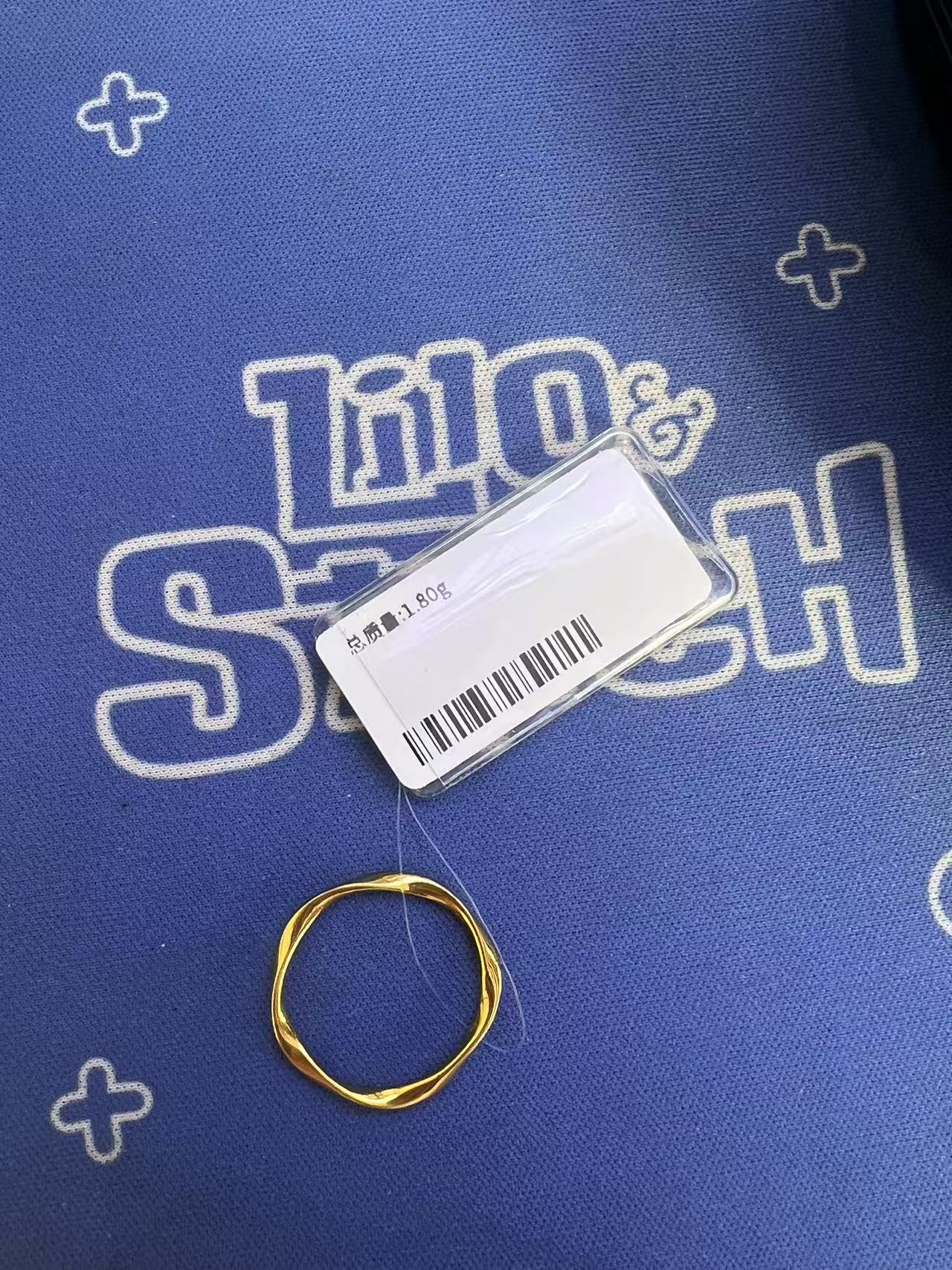 足金莫比乌斯环戒指