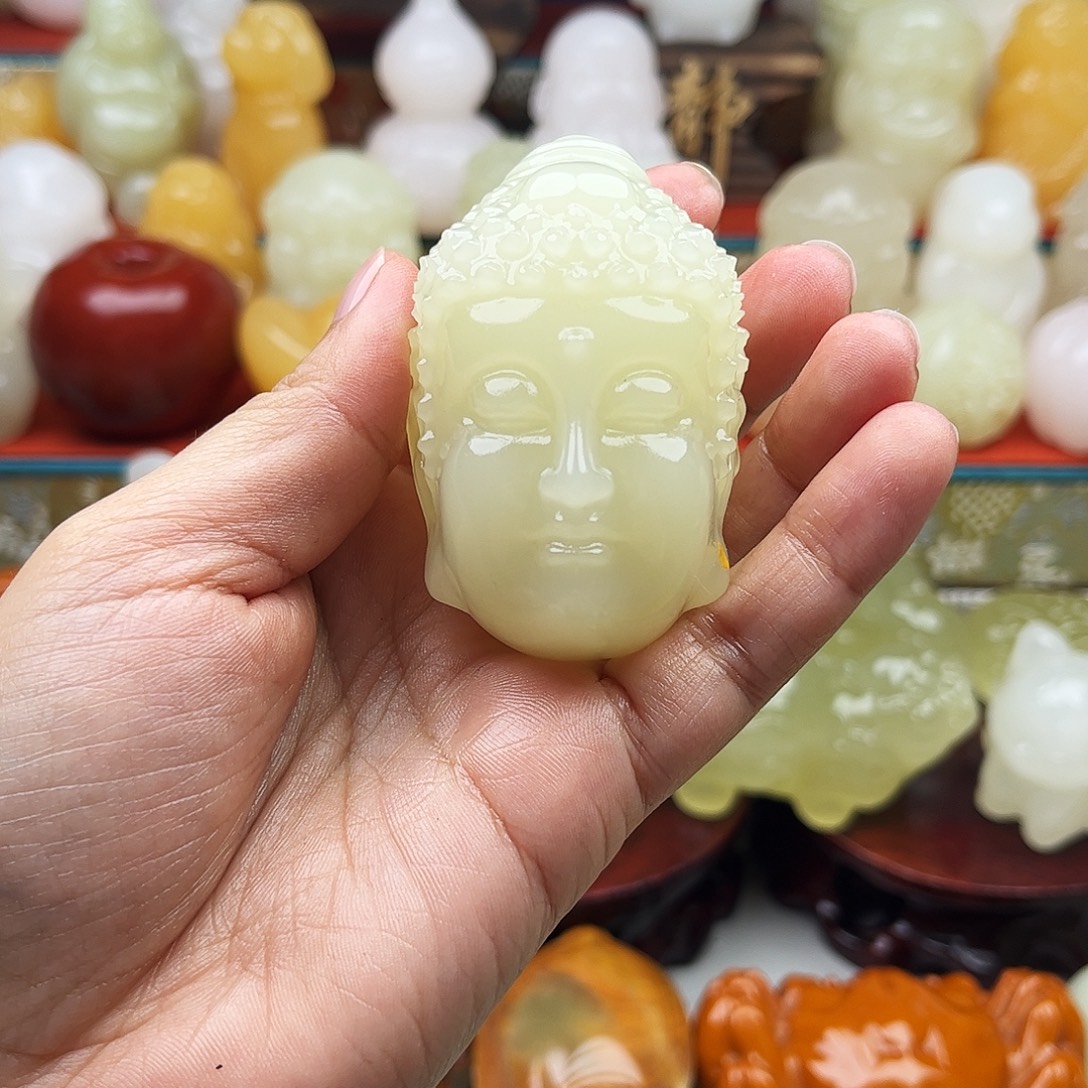 牛***奶石材佛魔兽吧摆件