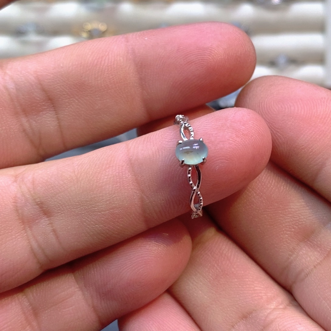 翡翠未镶嵌戒指天然翡翠