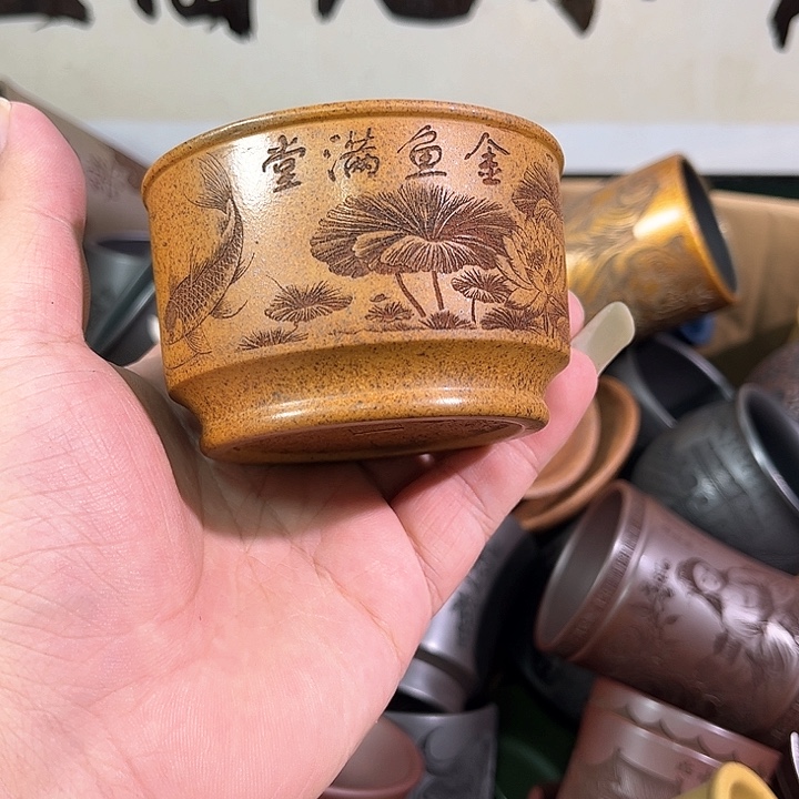 茶杯紫砂全手工紫砂主人杯