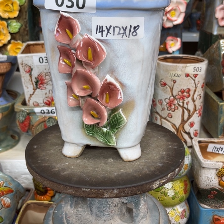 紫砂花盆粗陶材质多肉花盆