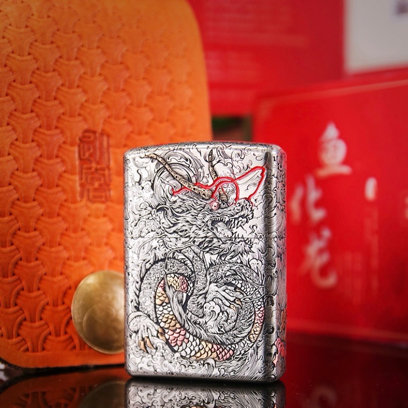 ZIPPO/之宝鸿运门神魑魅魍魉唐草龙木兰兔经典收藏系列打火机国风