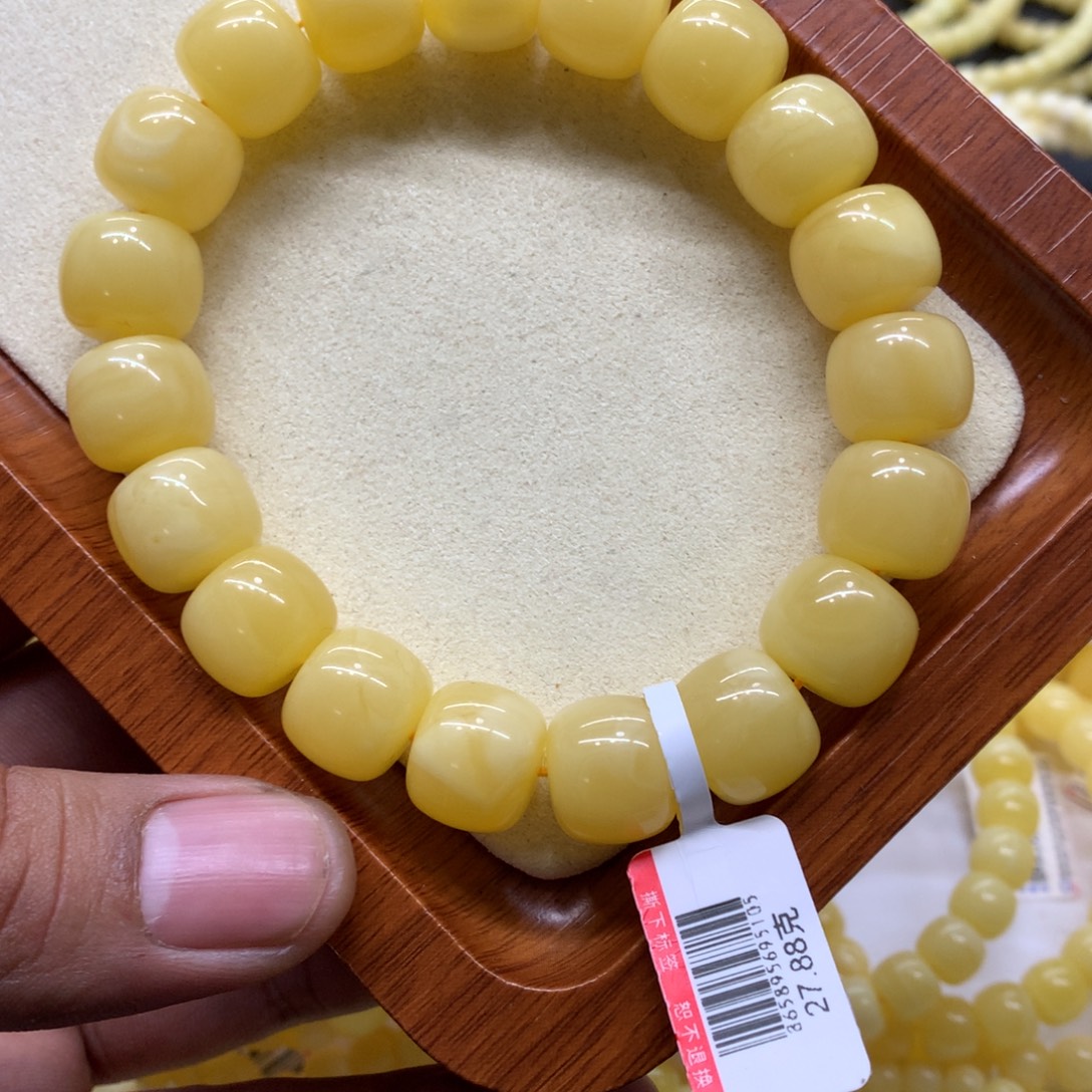 蜜蜡未镶嵌手链蜜蜡