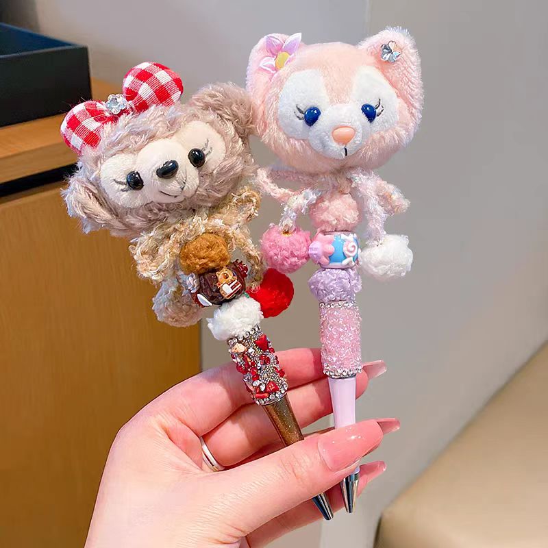 【镶钻笔笔笔笔笔】高颜值ins卡通闪钻旋转风圆珠笔镶钻水晶款发饰
