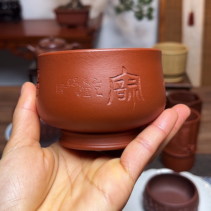 如***水茶杯紫砂主人杯容量180毫升