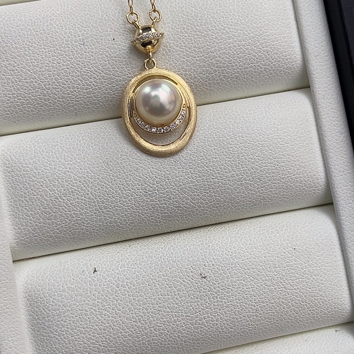 海水珍珠颈饰银S925镶嵌