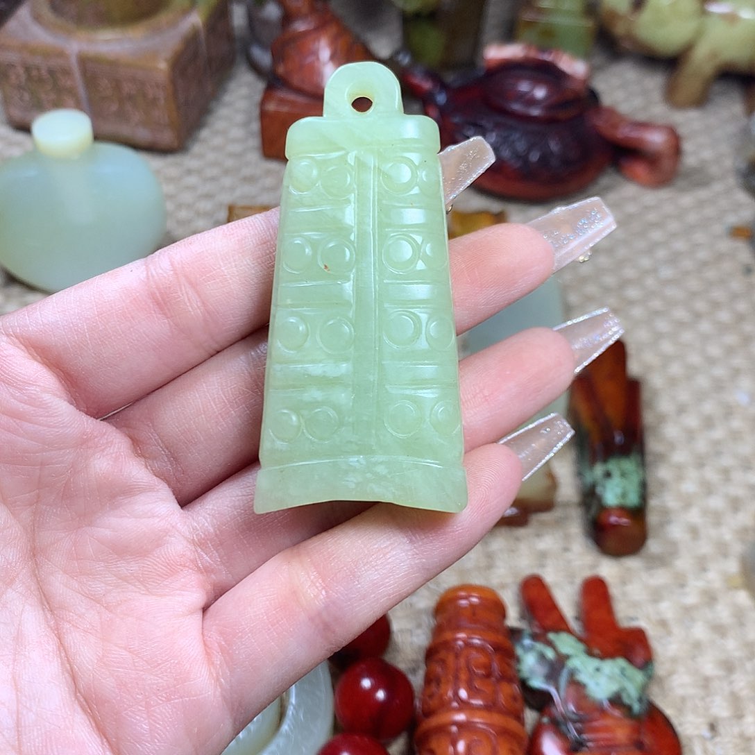 白玉菩提吊坠挂件