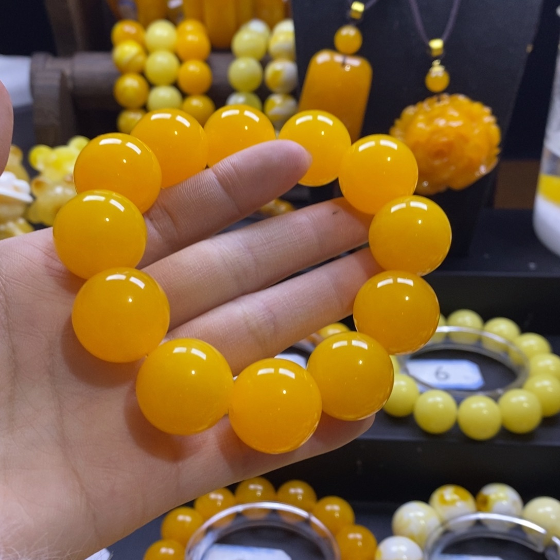 浩***谦非金属全品无暇精品手串20