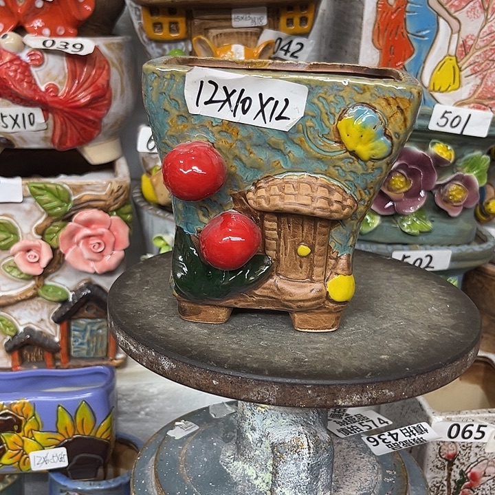 粗陶材质多肉花盆