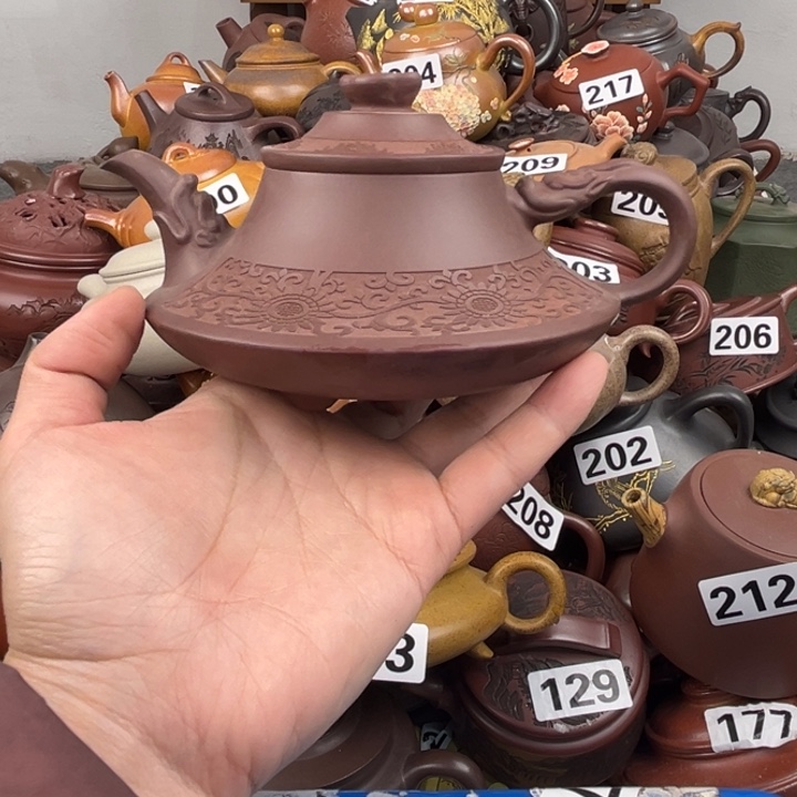 紫砂茶壶盖子微晃