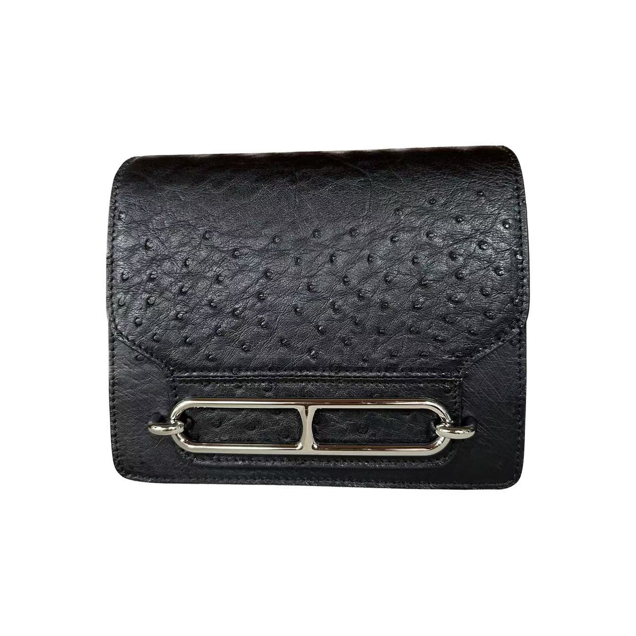 上海悦悦【猪鼻子女包】鸵鸟皮  优雅风 手提女包 3219T