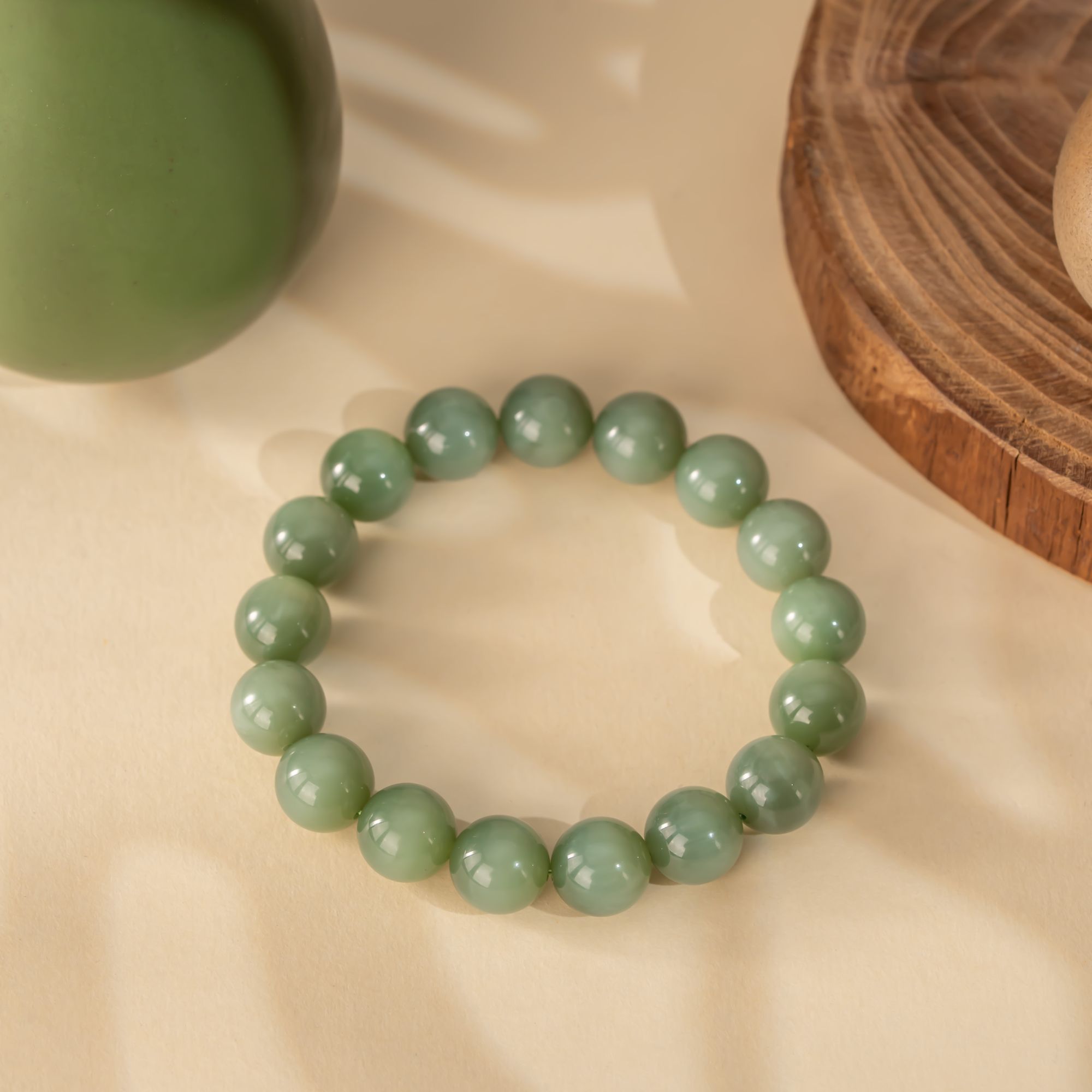 和田玉碧玉手串 多样性发一件