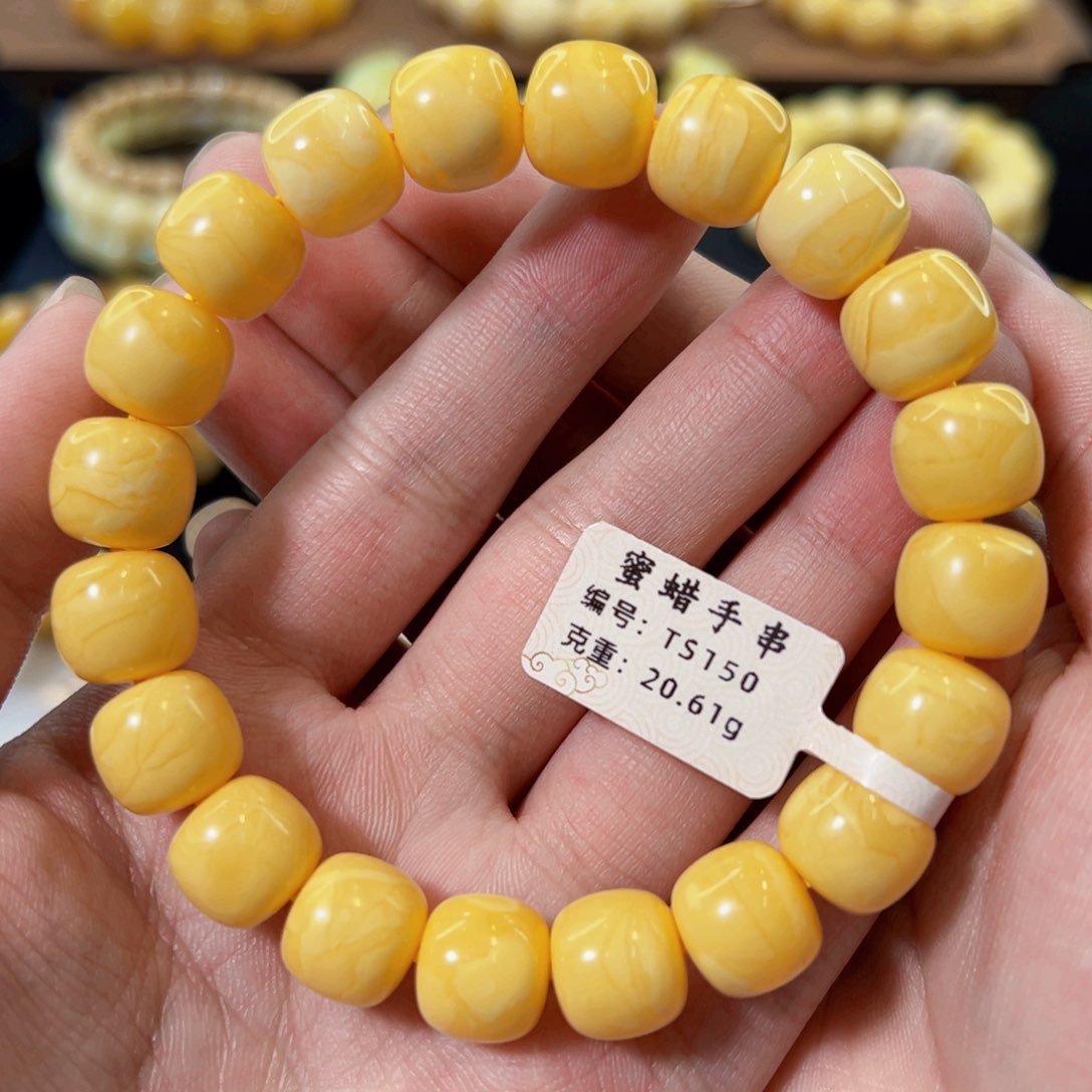 裸石琥珀未镶嵌12mm同料满蜡小年份老型手串