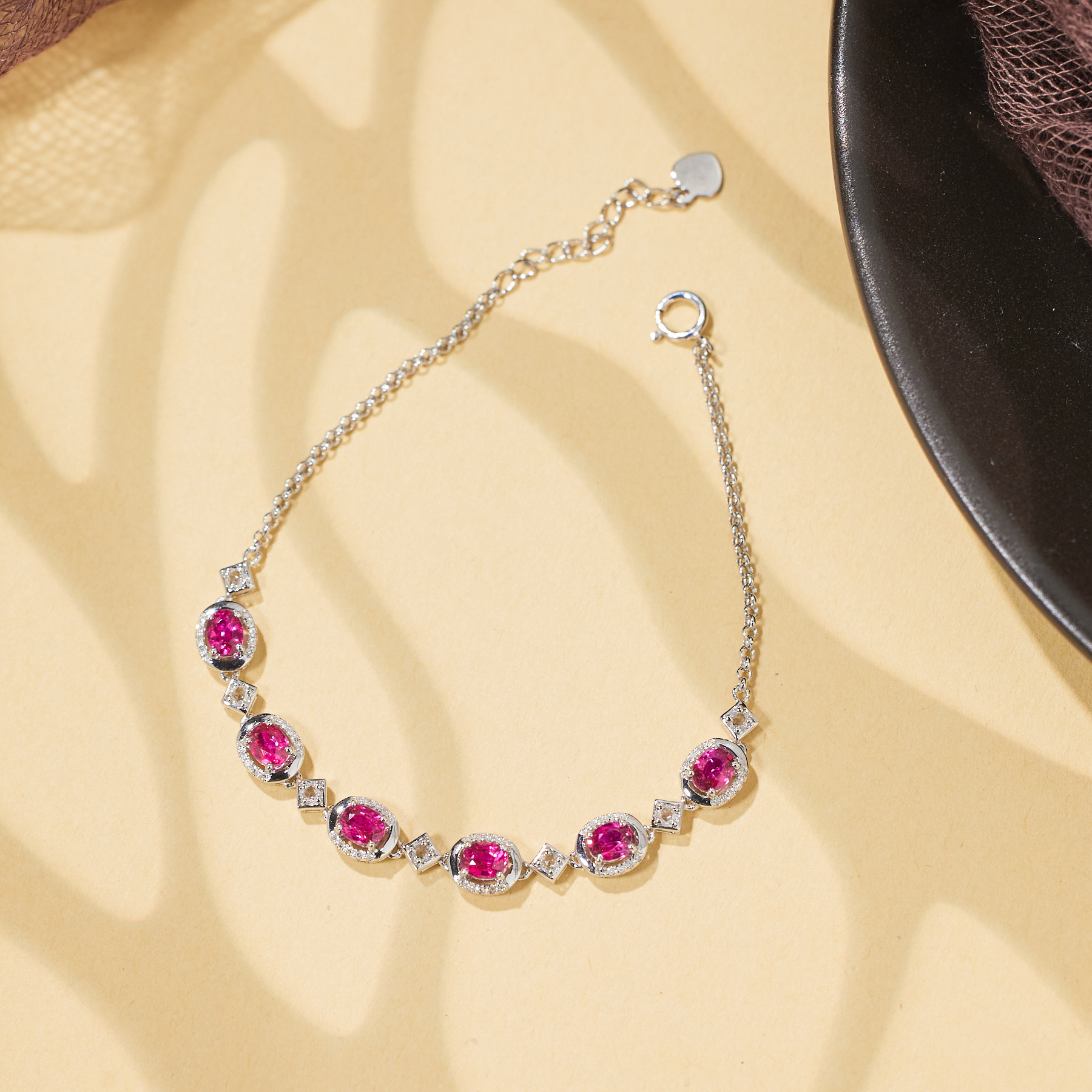 【歪歪 】璇玑*红宝石手链*18K金镶嵌U8136