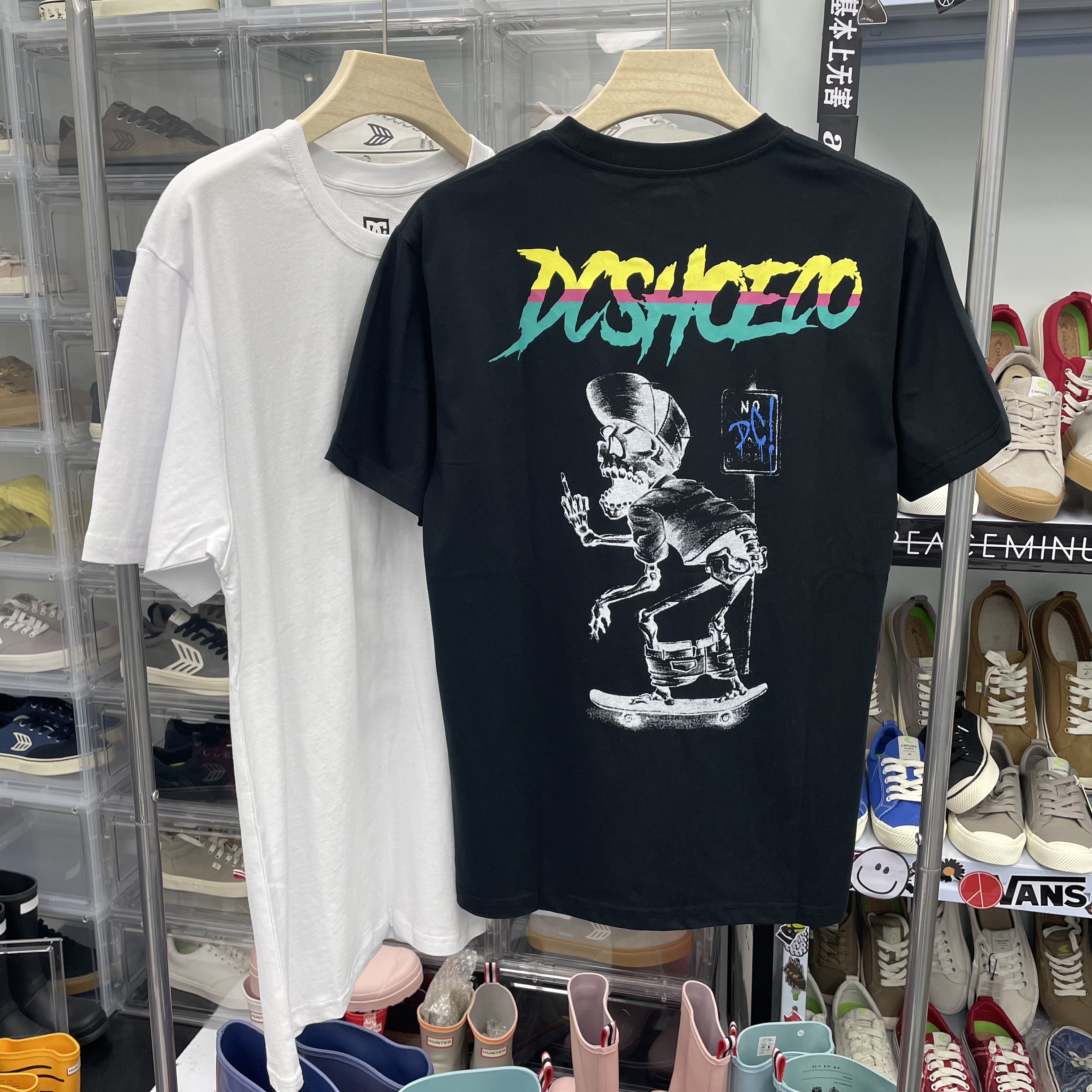 男女同款两色印花休闲短袖5226J919