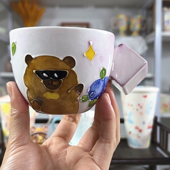 手绘高温釉下彩陶瓷