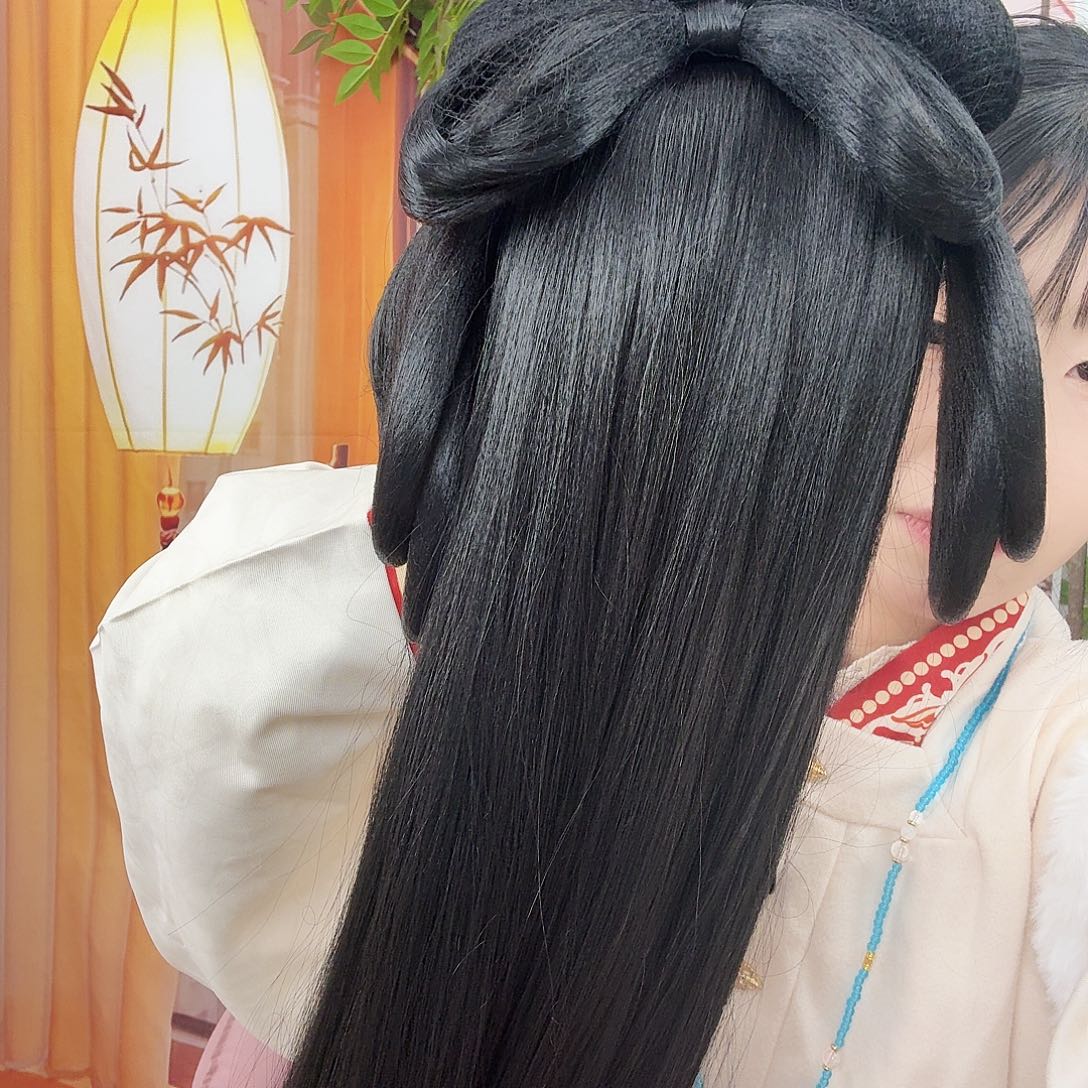 战国袍一体式假发造型