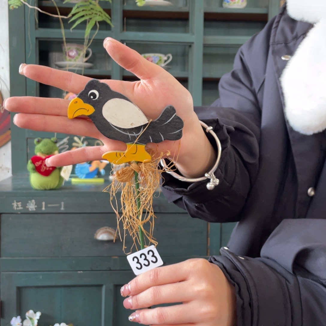 木质圣诞月福老货玩具默认微瑕